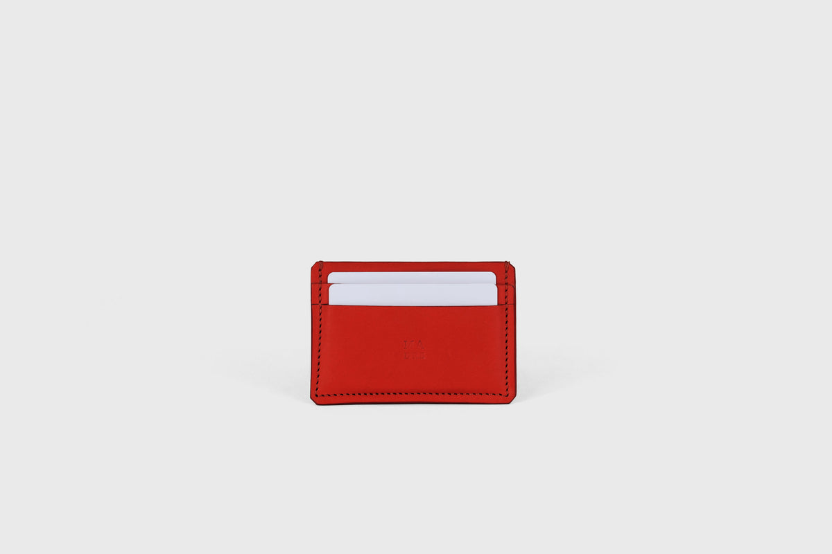 Credit Card Wallet Red Colour Slim Minimalist Atelier Madre Manuel Dreesmann Barcelona Spain 1