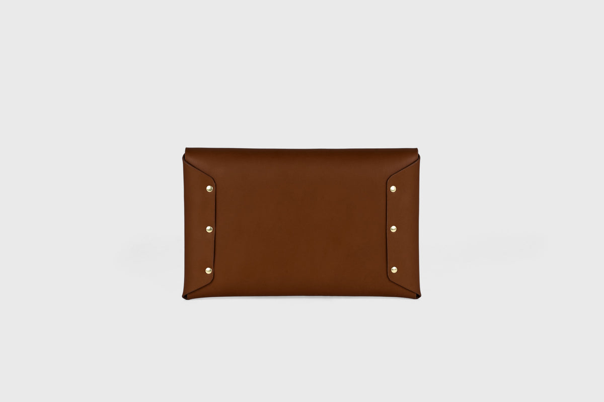 Envelope Clutch Medium Dark Brown Leather Atelier Madre Manuel Dreesmann 13