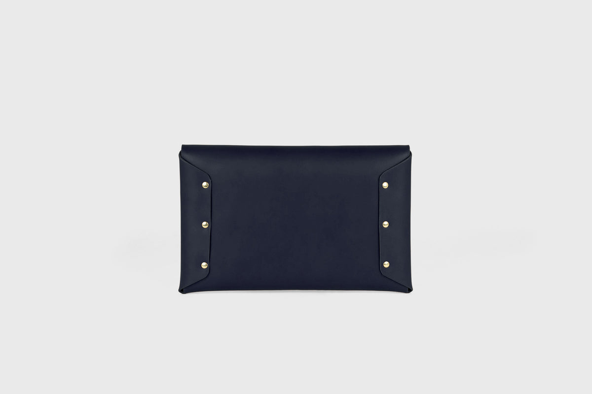 Envelope Clutch Medium Marine Blue Leather Atelier Madre Manuel Dreesmann 13