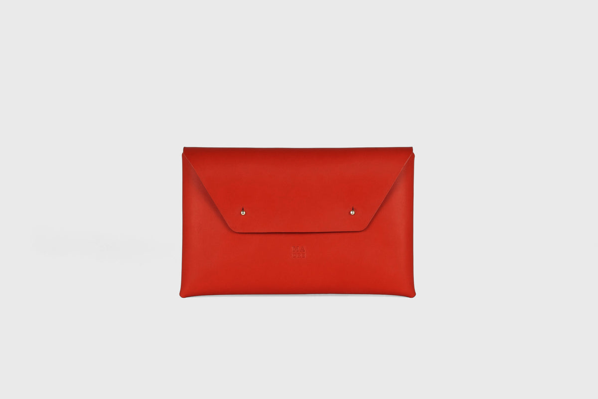 Envelope Clutch Medium Red Leather Atelier Madre Manuel Dreesmann 11