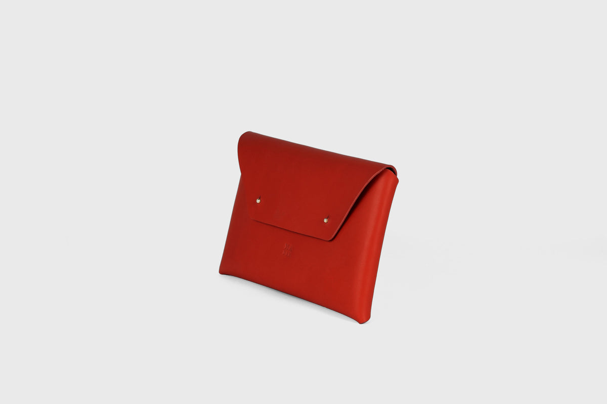 Envelope Clutch Medium Red Leather Atelier Madre Manuel Dreesmann 12