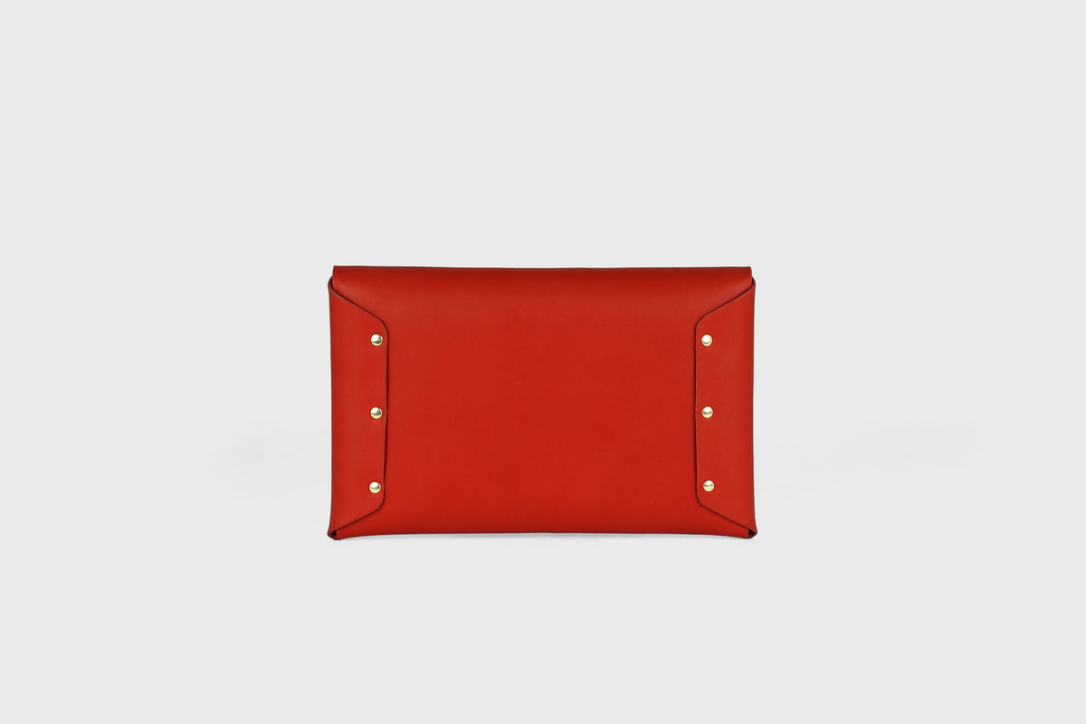 Envelope Clutch Medium Red Leather Atelier Madre Manuel Dreesmann 13