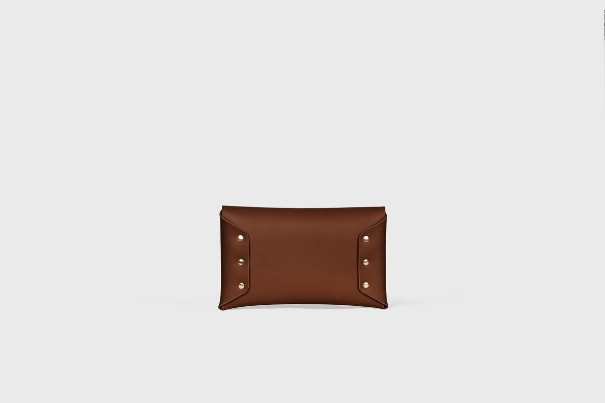 Envelope Clutch Small Dark Brown Leather Atelier Madre Manuel Dreesmann 12