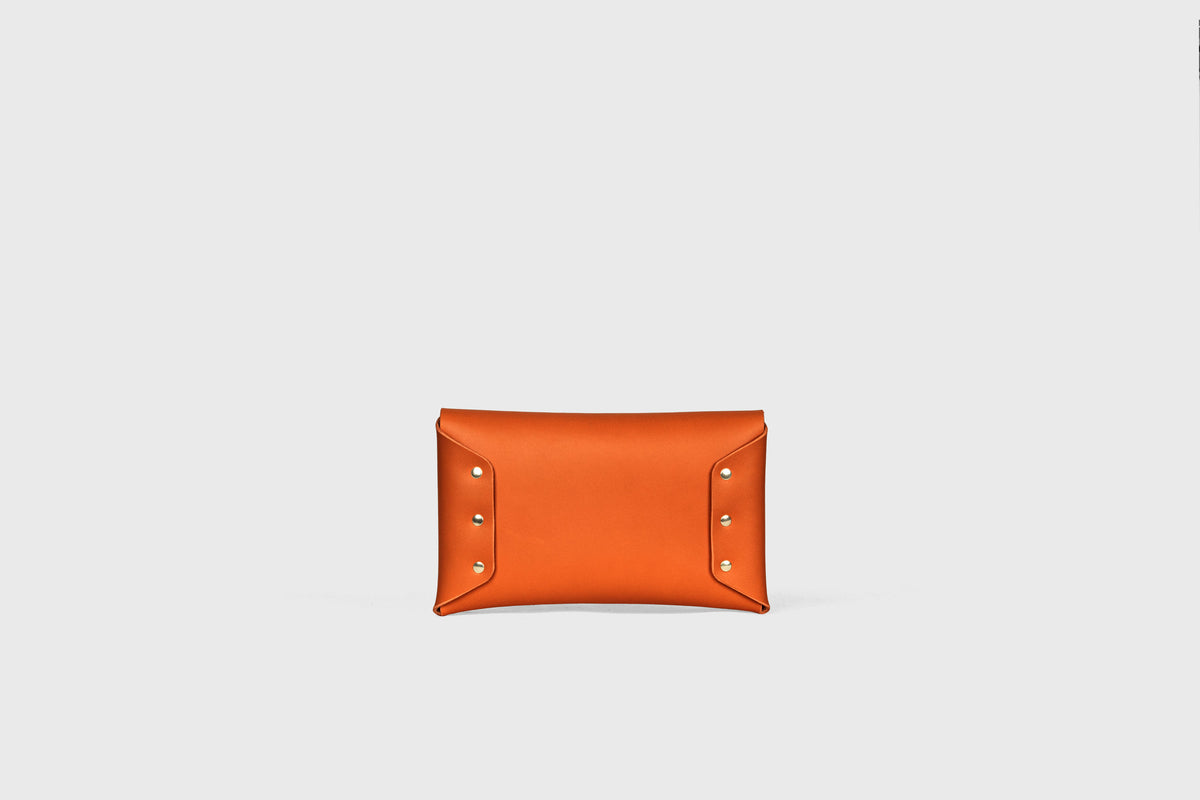 Envelope Clutch Small Orange Leather Atelier Madre Manuel Dreesmann 12