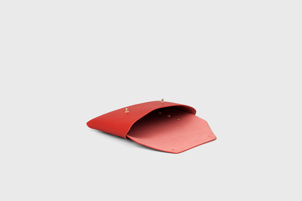 Envelope Clutch Small Red Leather Atelier Madre Manuel Dreesmann 14