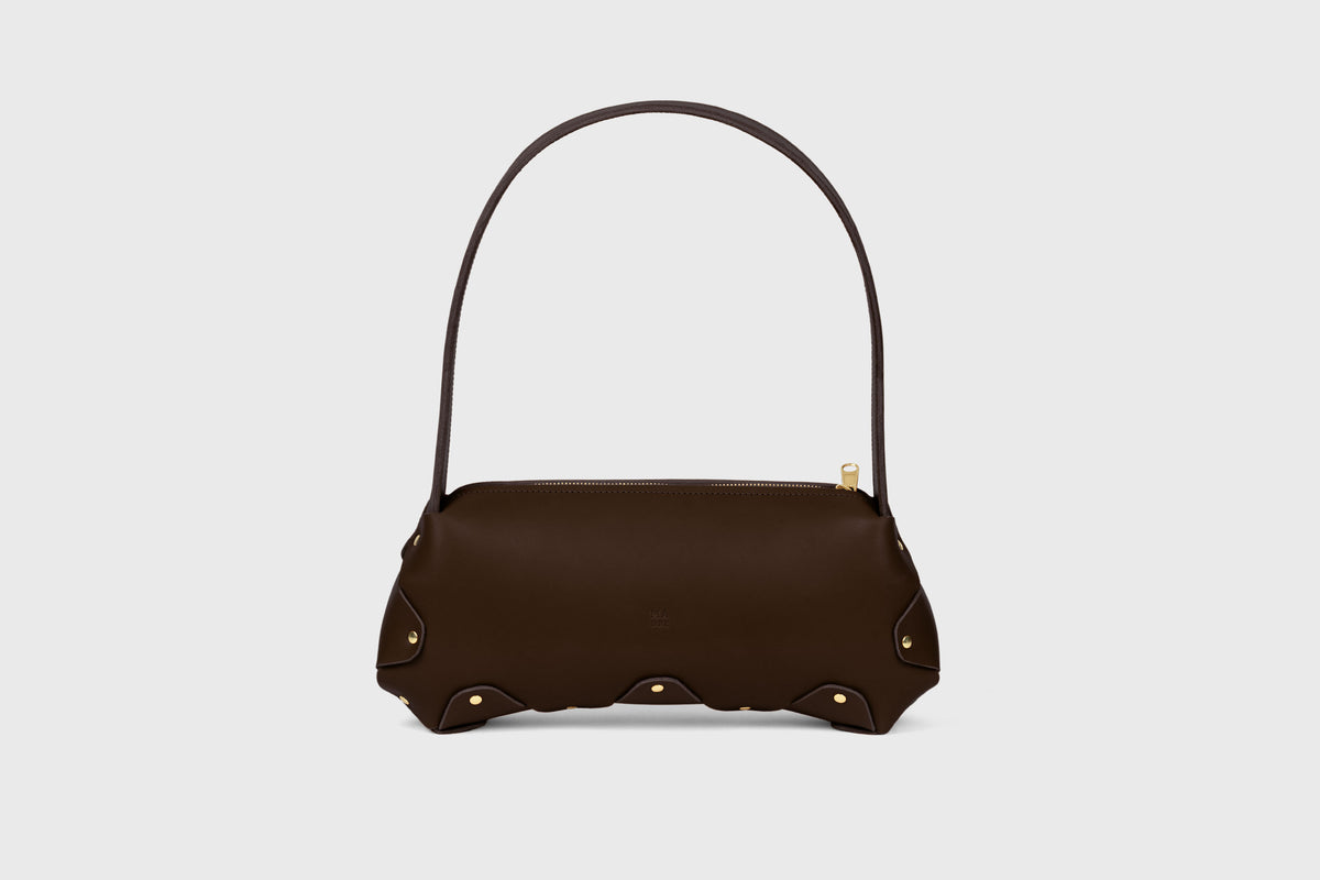 Fiona Bag Chocolate Brown Leather Atelier Madre Manuel Dreesmann Barcelona Spain 1