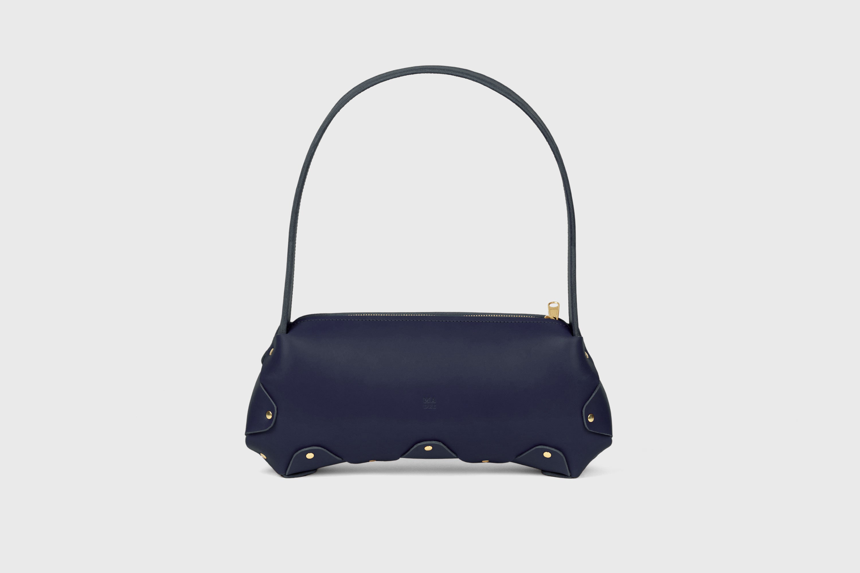 Fiona Leather Marine Blue Color Premium Quality Minimalist Design Atelier Madre Manuel Dreesmann Barcelona Spain