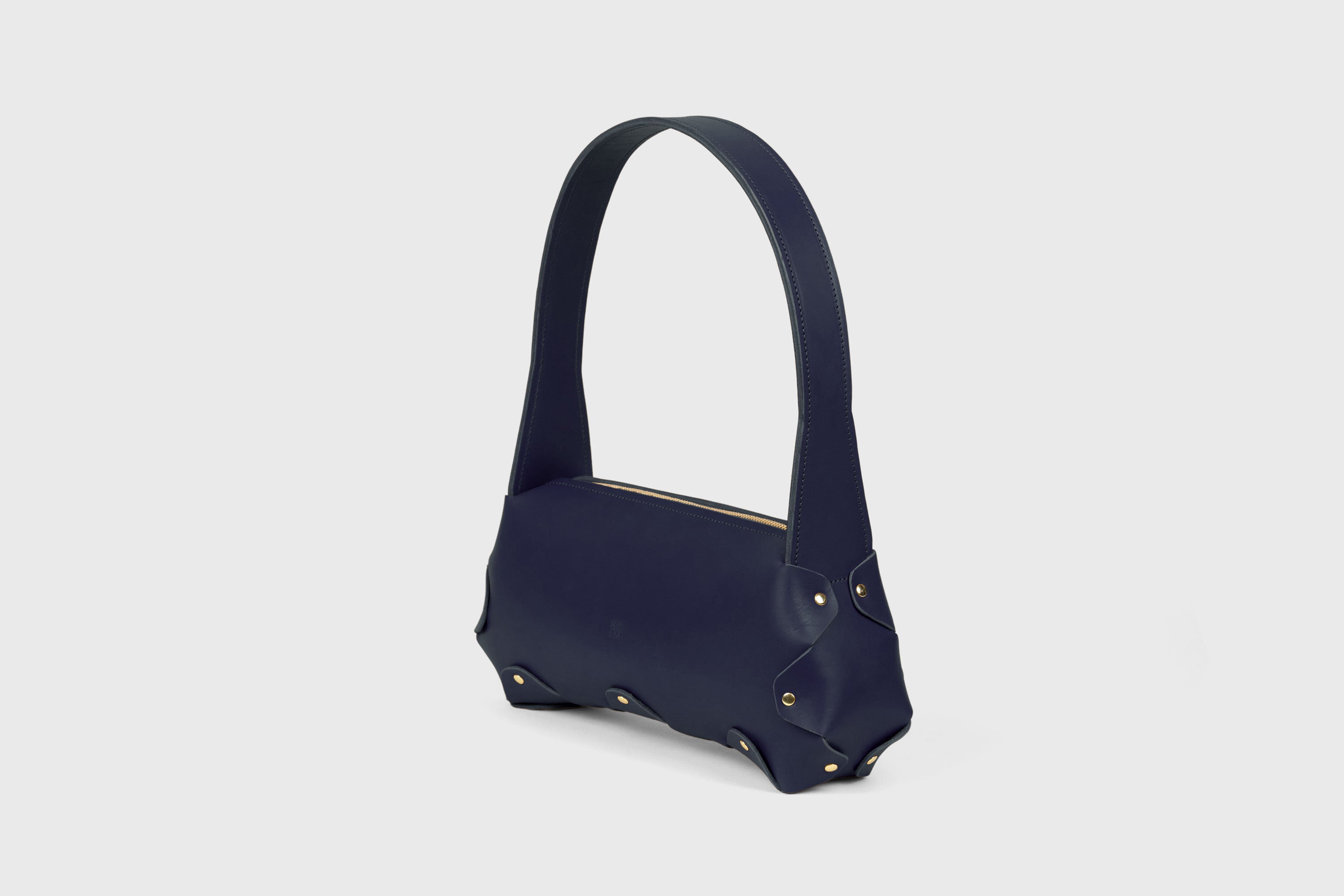 Fiona Leather Marine Blue Color Premium Quality Minimalist Design Atelier Madre Manuel Dreesmann Barcelona Spain