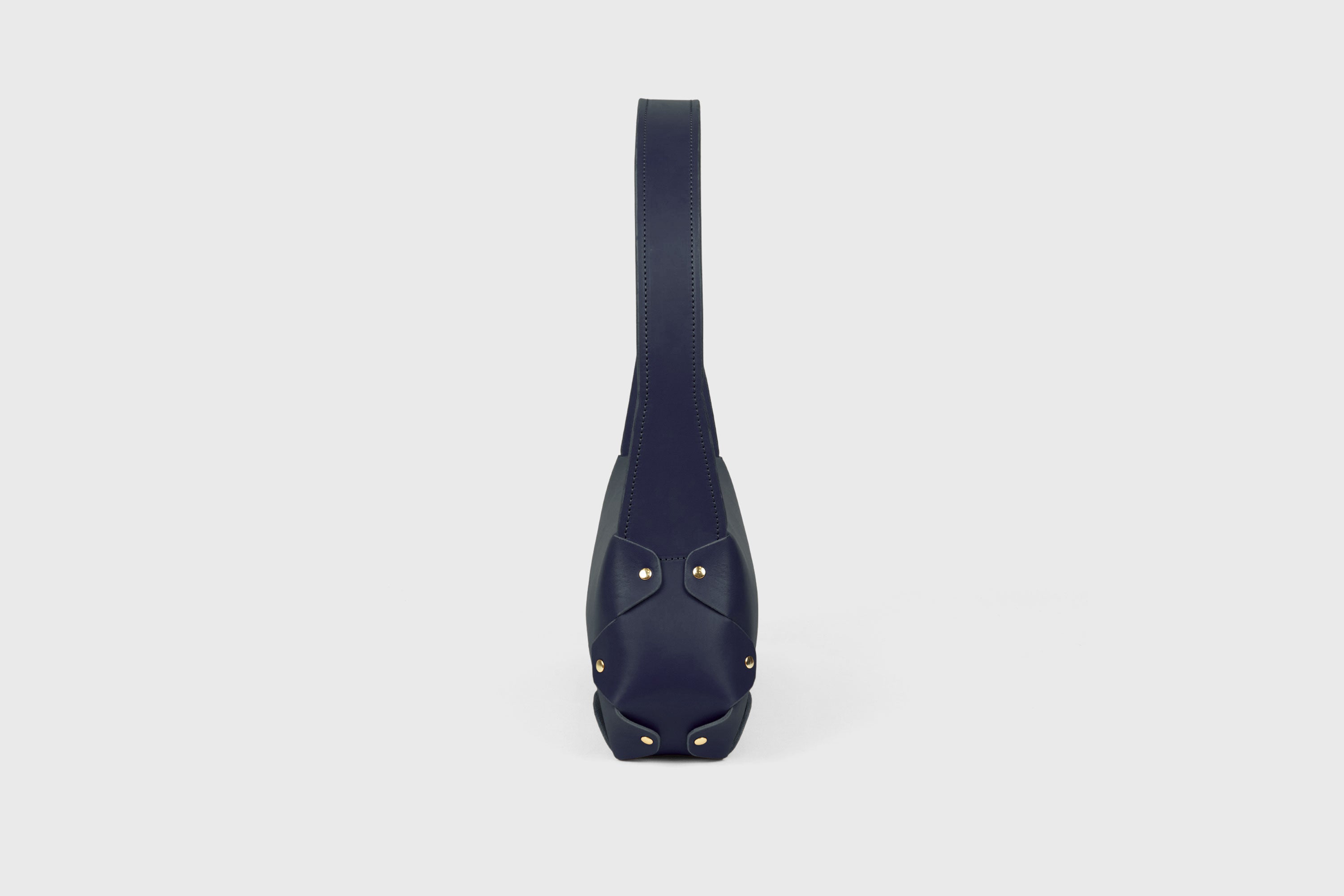Fiona Leather Marine Blue Color Premium Quality Minimalist Design Atelier Madre Manuel Dreesmann Barcelona Spain
