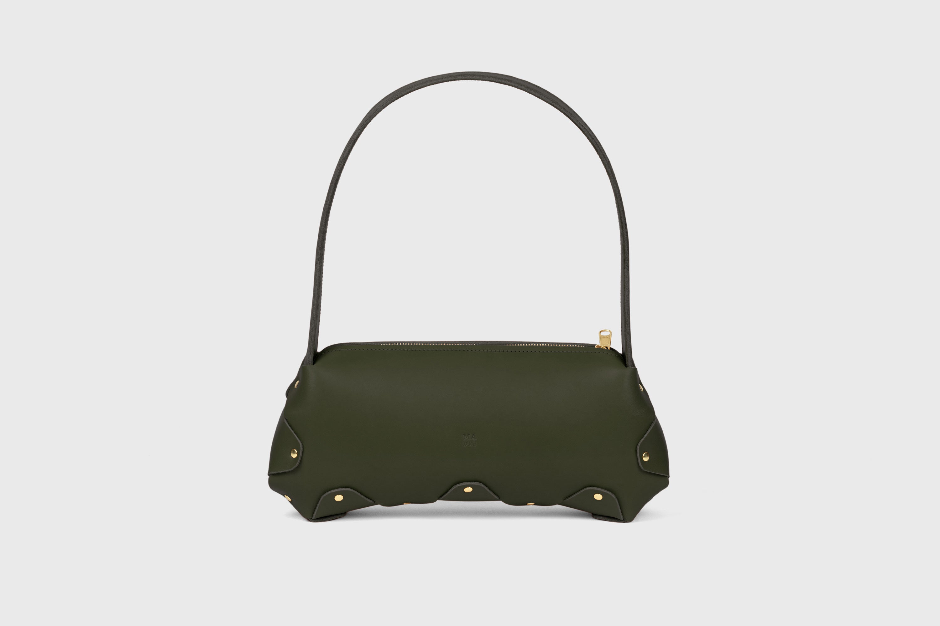 Fiona Leather Olive Green Color Premium Quality Minimalist Design Atelier Madre Manuel Dreesmann Barcelona Spain