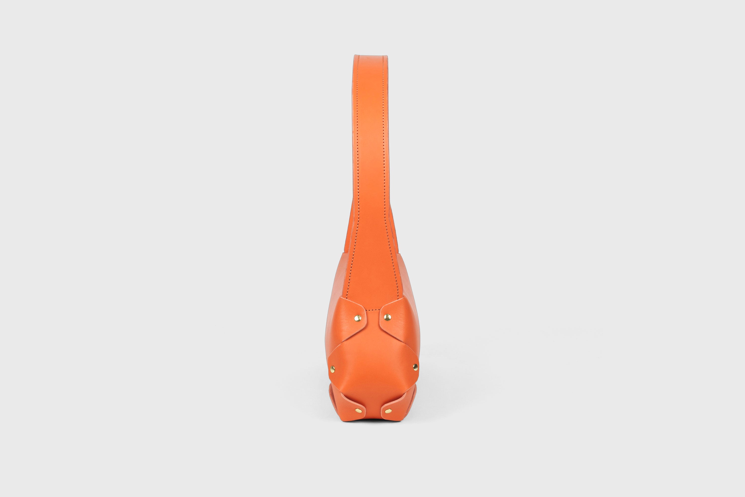 Fiona Leather Orange Color Premium Quality Minimalist Design Atelier Madre Manuel Dreesmann Barcelona Spain