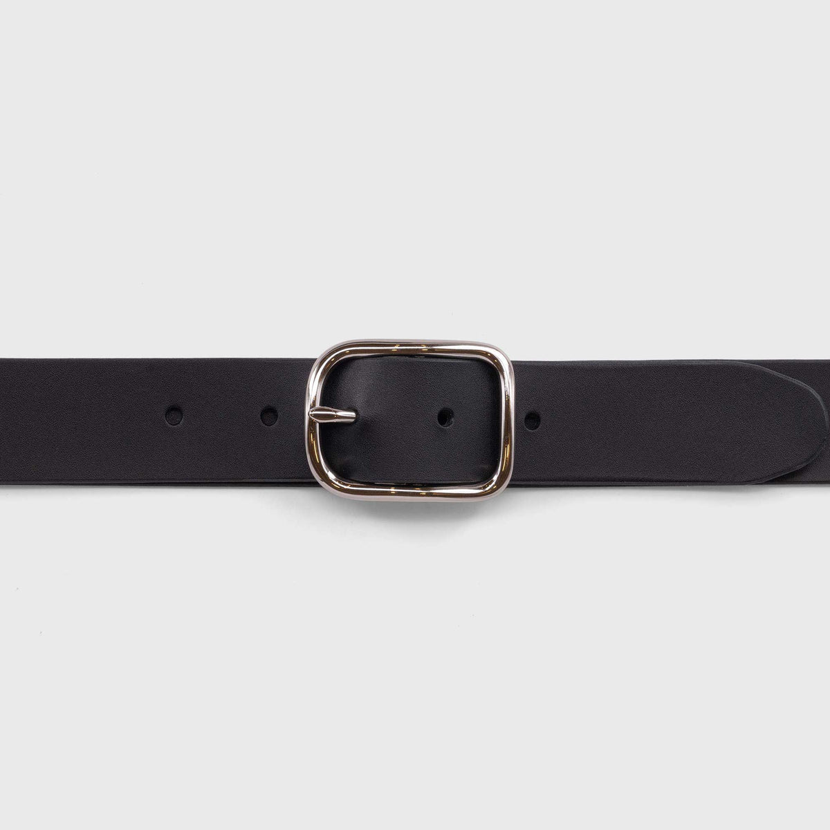 Leather-Belt-Rio-Chrome-Buckle 
