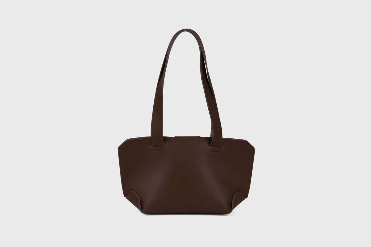 Medium Tote Bag Leather Chocolate Brown Atelier Madre Manuel Dreesmann Barcelona Spain 3