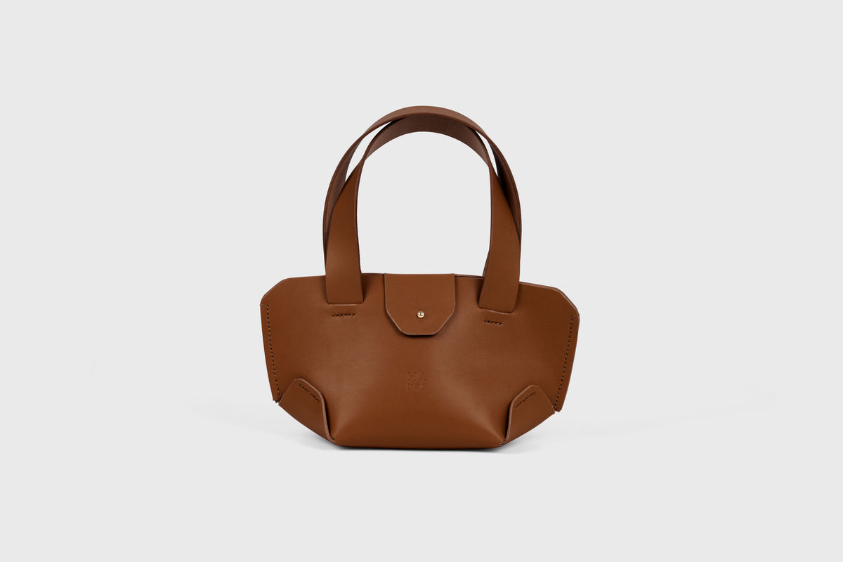 Mini Tote Bag Dark Brown Leather Atelier Madre Manuel Dreesmann Barcelona Spain 1