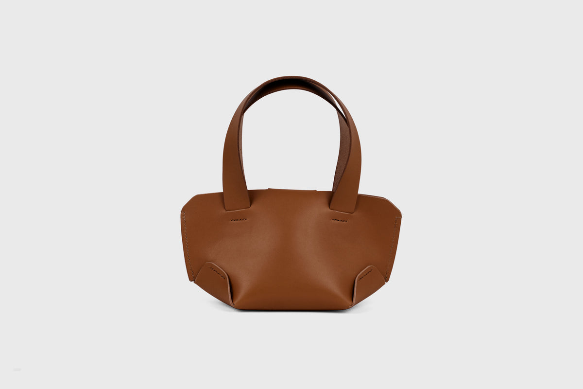 Mini Tote Bag Dark Brown Leather Atelier Madre Manuel Dreesmann Barcelona Spain 3