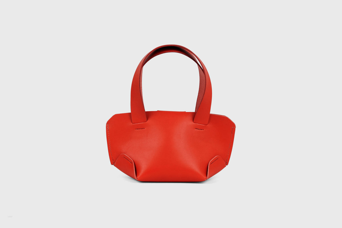 Mini Tote Bag Red Leather Atelier Madre Manuel Dreesmann Barcelona Spain 3