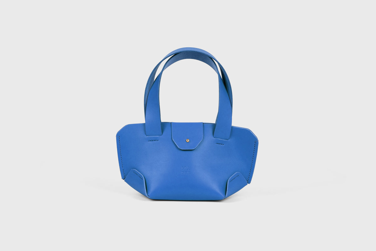 Mini Tote Bag Royal Blue Leather Atelier Madre Manuel Dreesmann Barcelona Spain 1