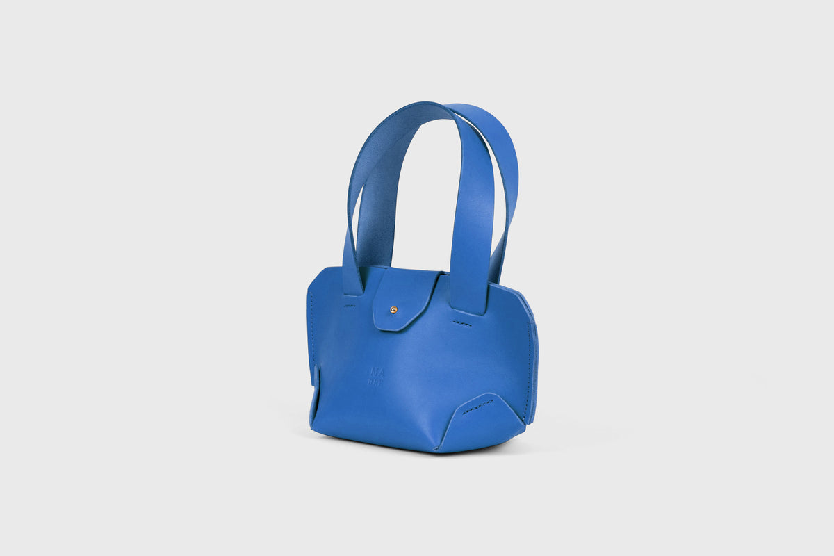 Mini Tote Bag Royal Blue Leather Atelier Madre Manuel Dreesmann Barcelona Spain 2