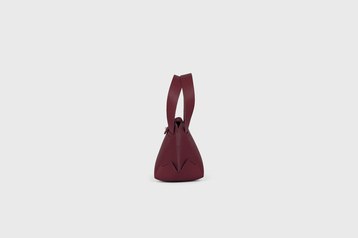 Nano Tote Bag Leather Burgundy Atelier Madre Manuel Dreesmann Barcelona Spain 1