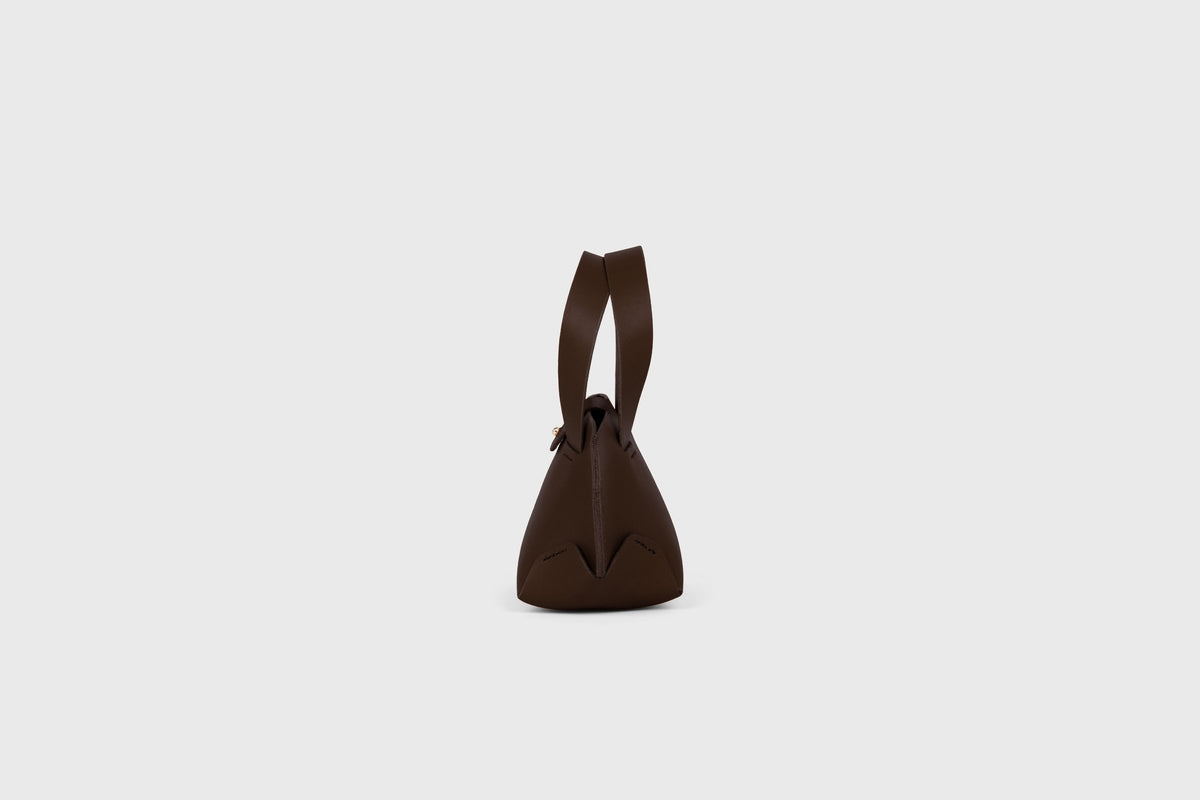 Nano Tote Bag Leather Chocolate Brown Atelier Madre Manuel Dreesmann Barcelona Spain 1