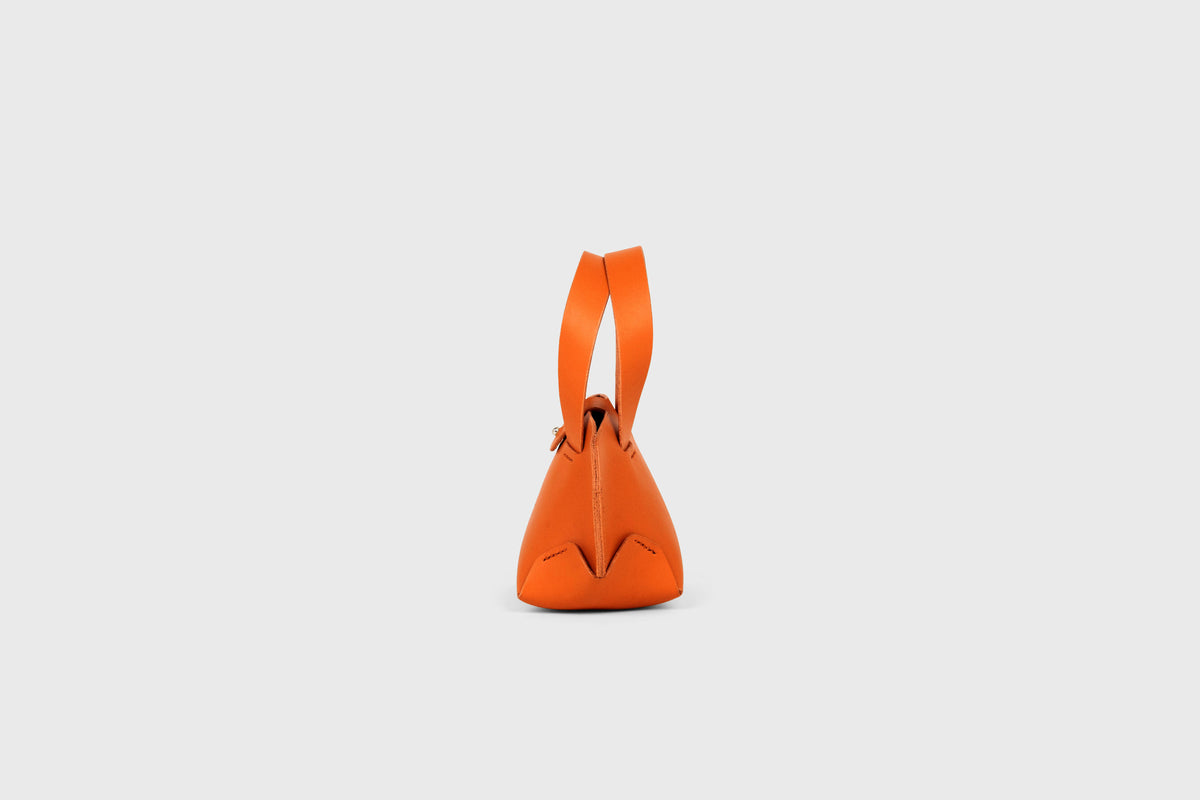 Nano Tote Bag Orange Leather Atelier Madre Manuel Dreesmann Barcelona Spain 1