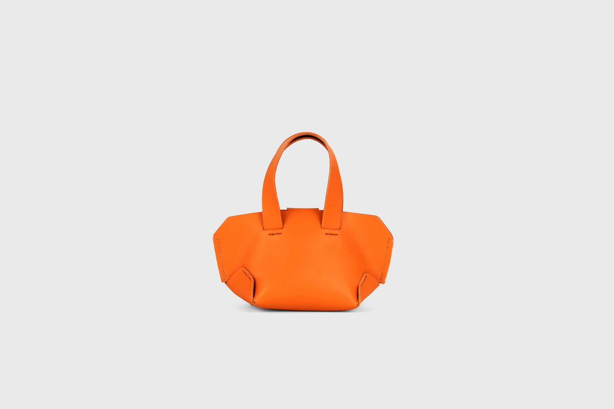 Nano Tote Bag Orange Leather Atelier Madre Manuel Dreesmann Barcelona Spain 3