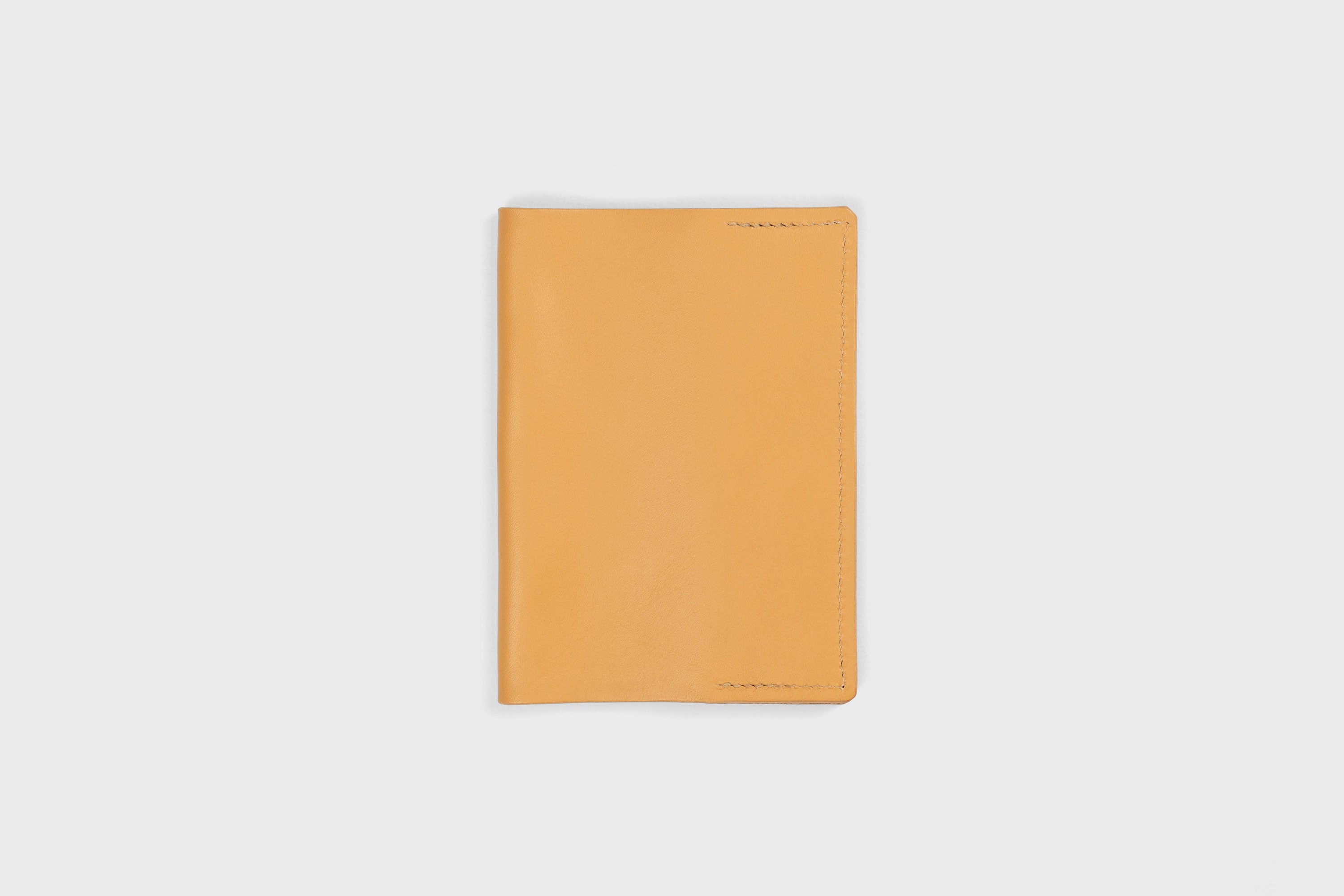 Passport Cover Holder Leather Brown Leather Sleeve Case Minimalistic Design Modern Premium Quality Handcraft Vegetable Tanned Leather Manuel Dreesmann Atelier Madre Barcelona Spain