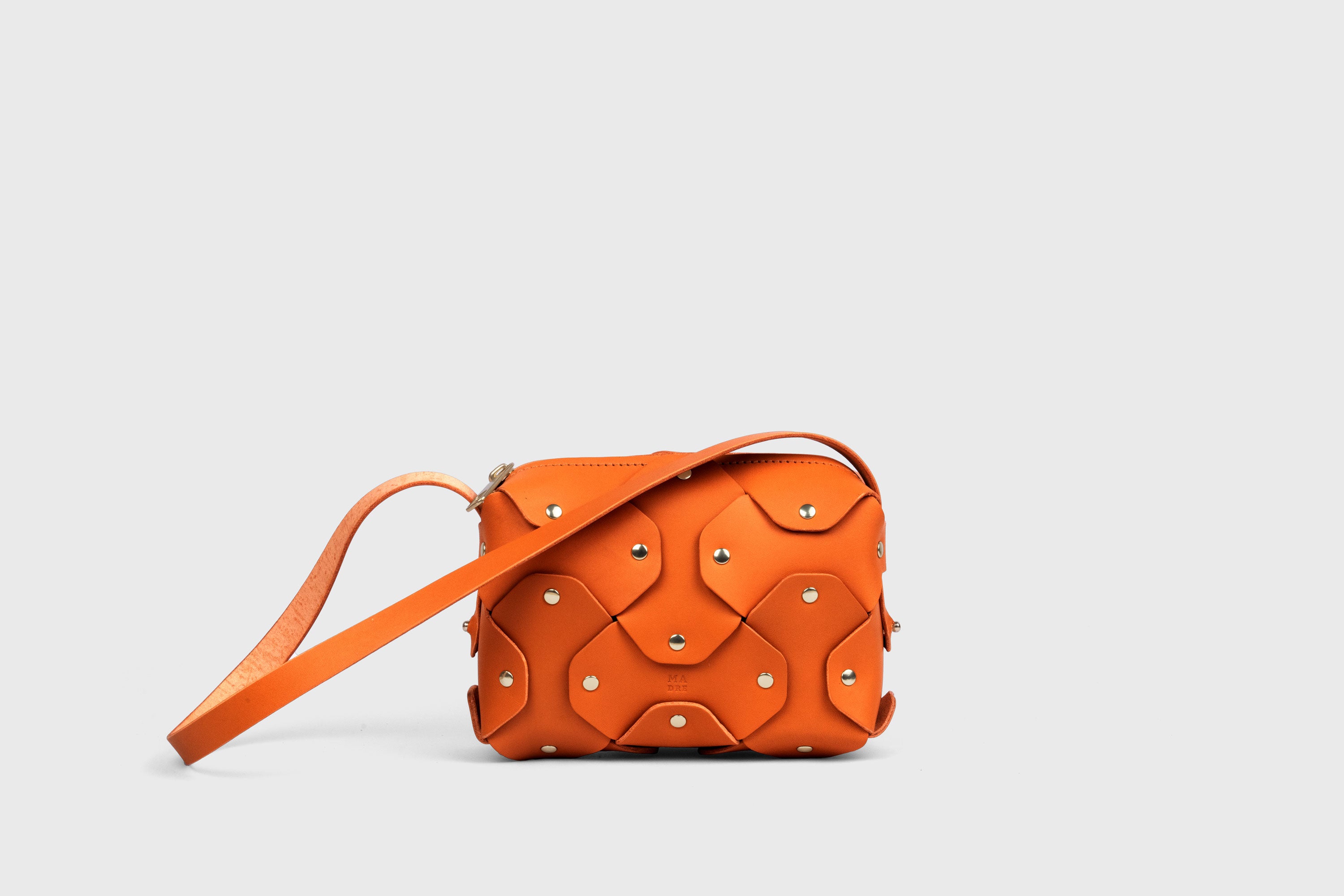 Rivet Leather Shoulder Bag, Small | Atelier Madre
