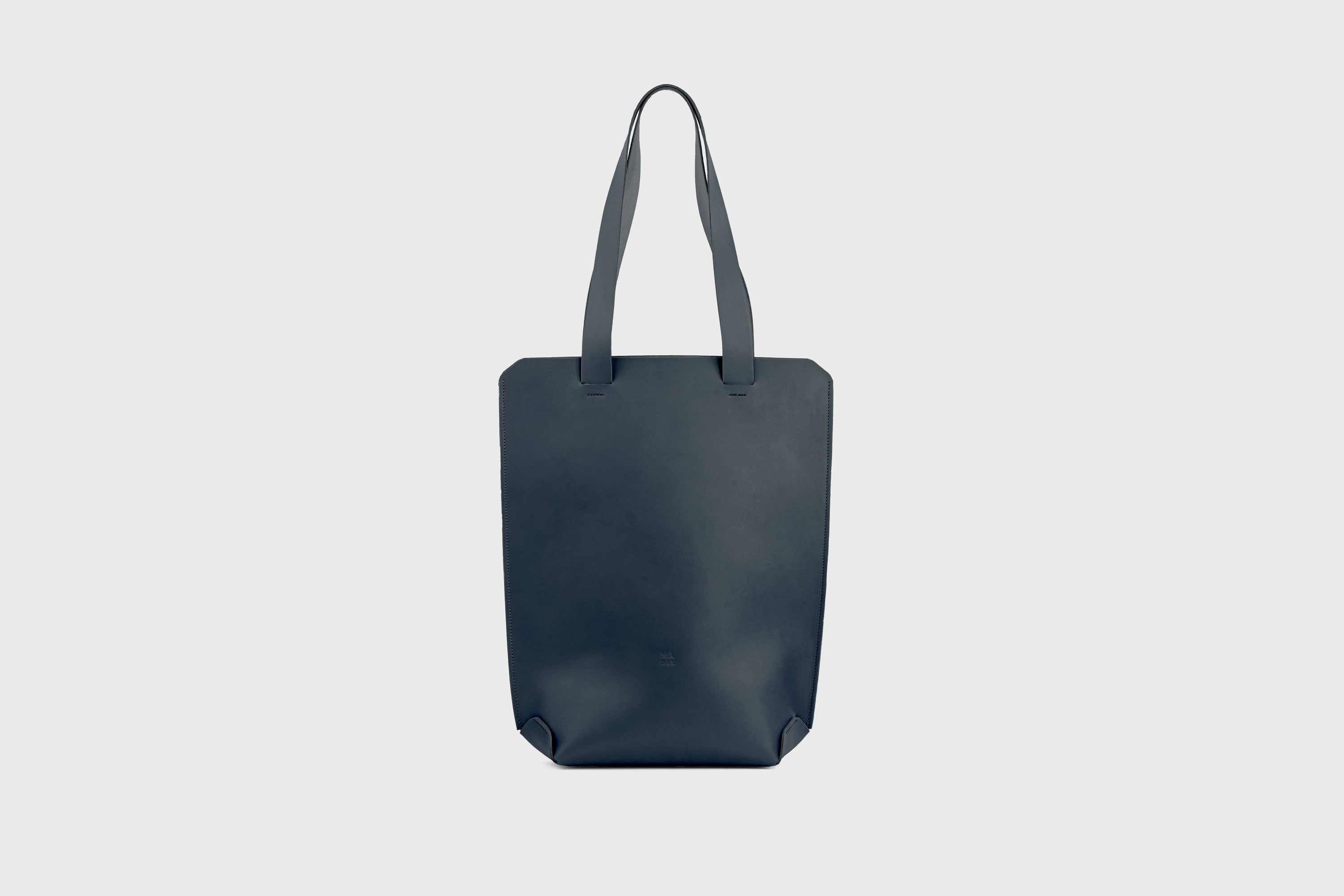 Tote Bag Long Marine Blue Color Leather Bag Vegetable Tanned Leather Exclusive Quality Craftsmanship Handmade Design By Manuel Dreesmann Atelier Madre Barcelona Spain
