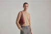 Fiona Bag Red Color Leather On Model Bright Background Vegetable Tanned Leather Video Loop Walking Modern Minimalist Design Premium Quality Atelier Madre Manuel Dreesmann Barcelona Spain