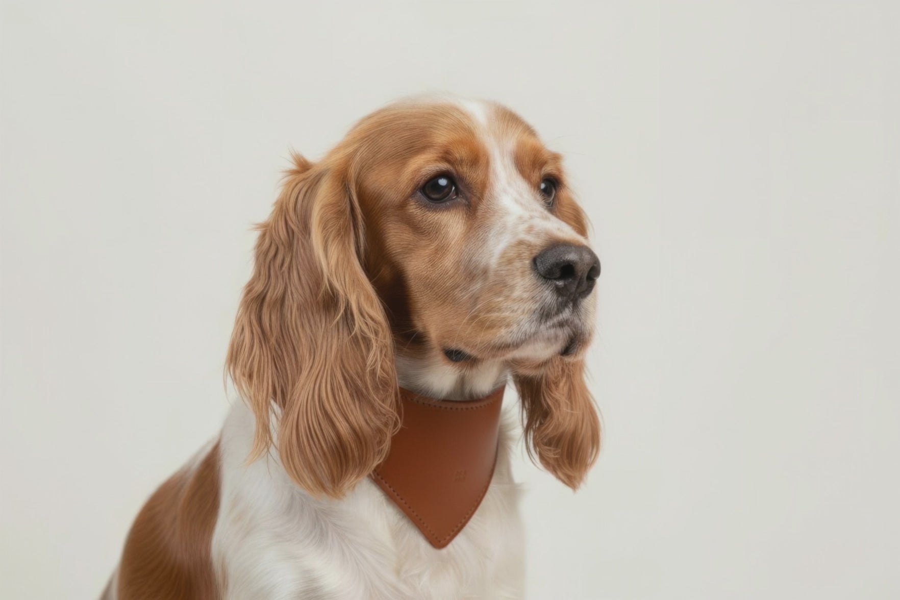 Dog Collar Dark Brown Colour Leather Vegetable Tanned Modern Minimal Design Premium Quality Atelier Madre Manuel Dreesmann Barcelona Spain