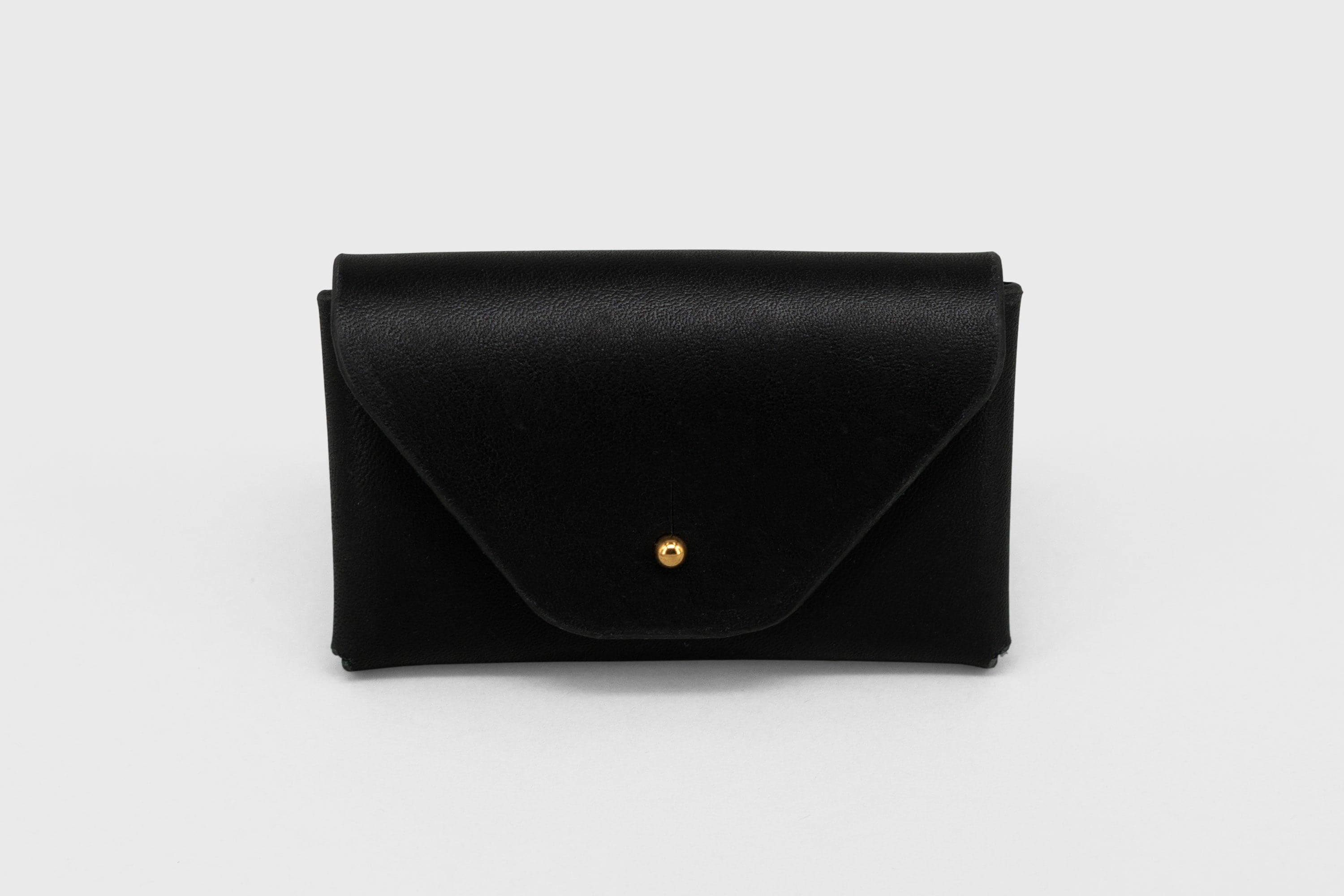 Wallet Minimalistic Black Leather Vachetta Design By Manuel Dreesmann Atelier Madre Barcelona