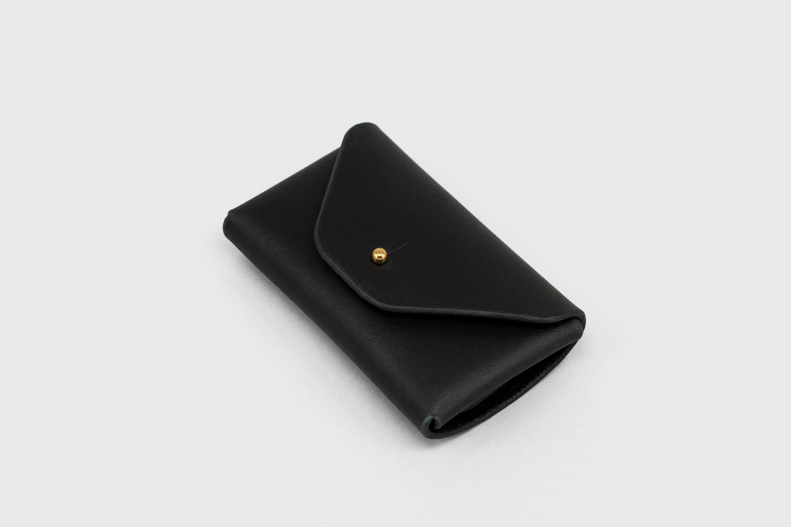 Black Small Wallet Leather Vachetta Origami Design By Manuel Dreesmann Atelier Madre Barcelona