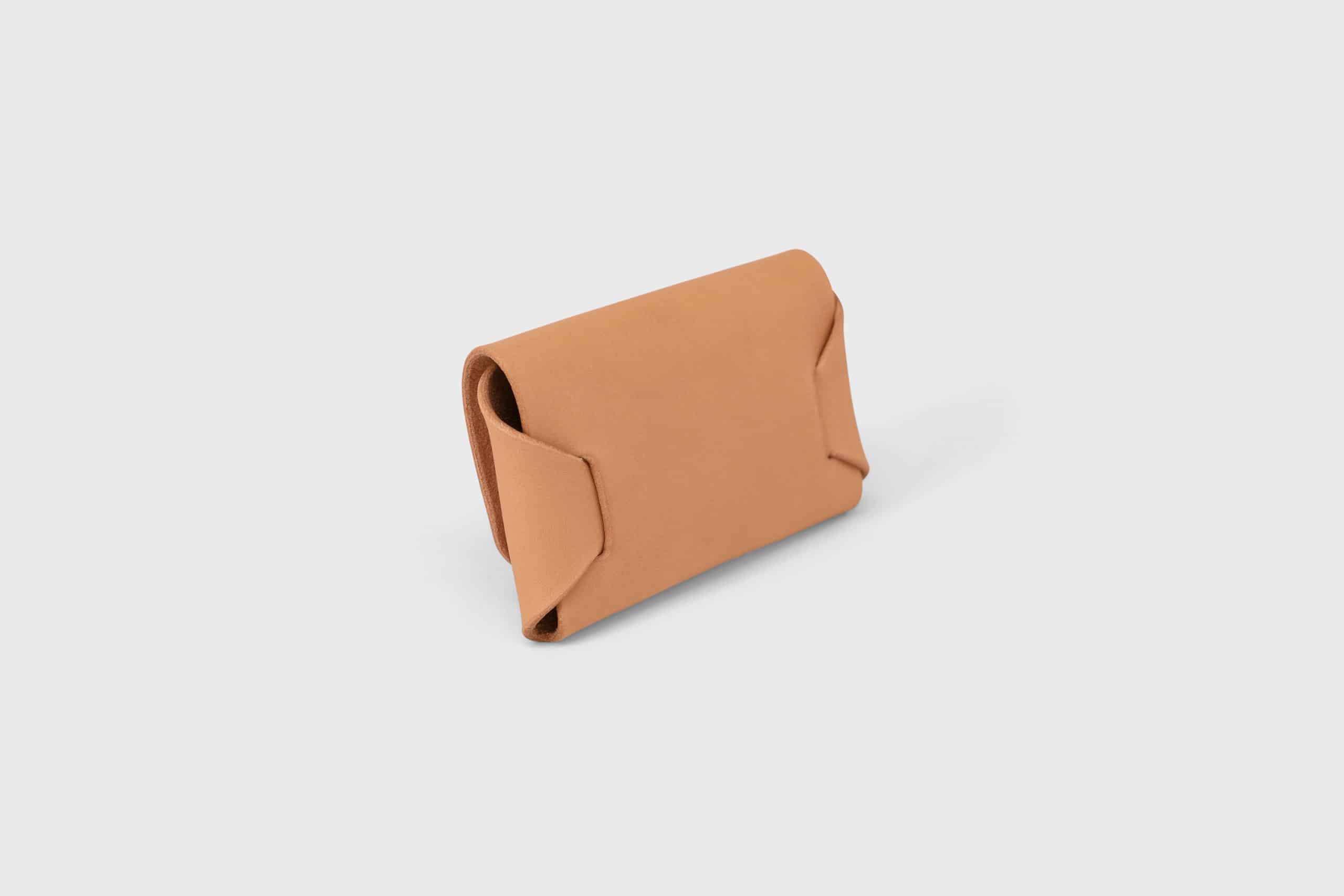 Origami leather credit card holder