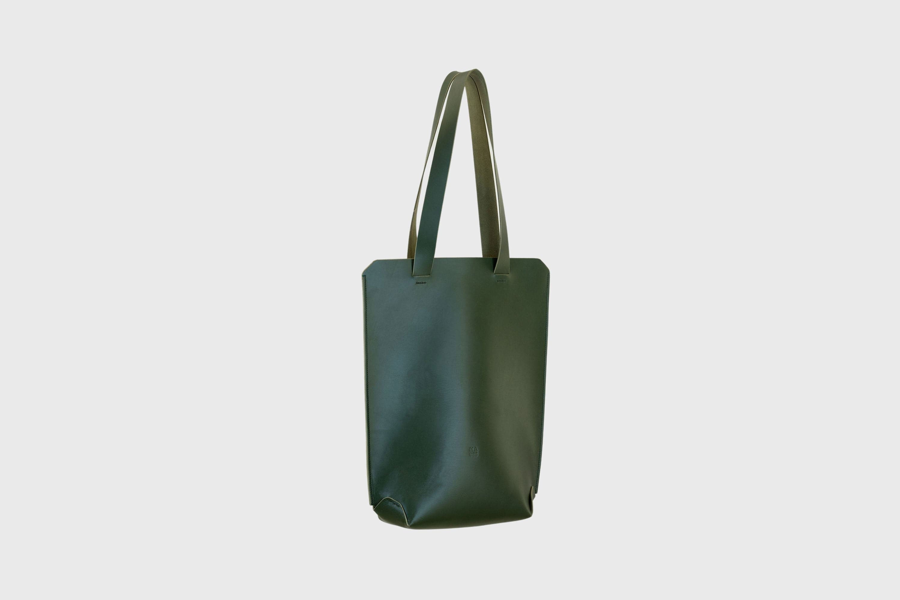 Tote Bag Dark Green Long Version Modern Design By Manuel Dreesmann Atelier Madre Barcelona Spain