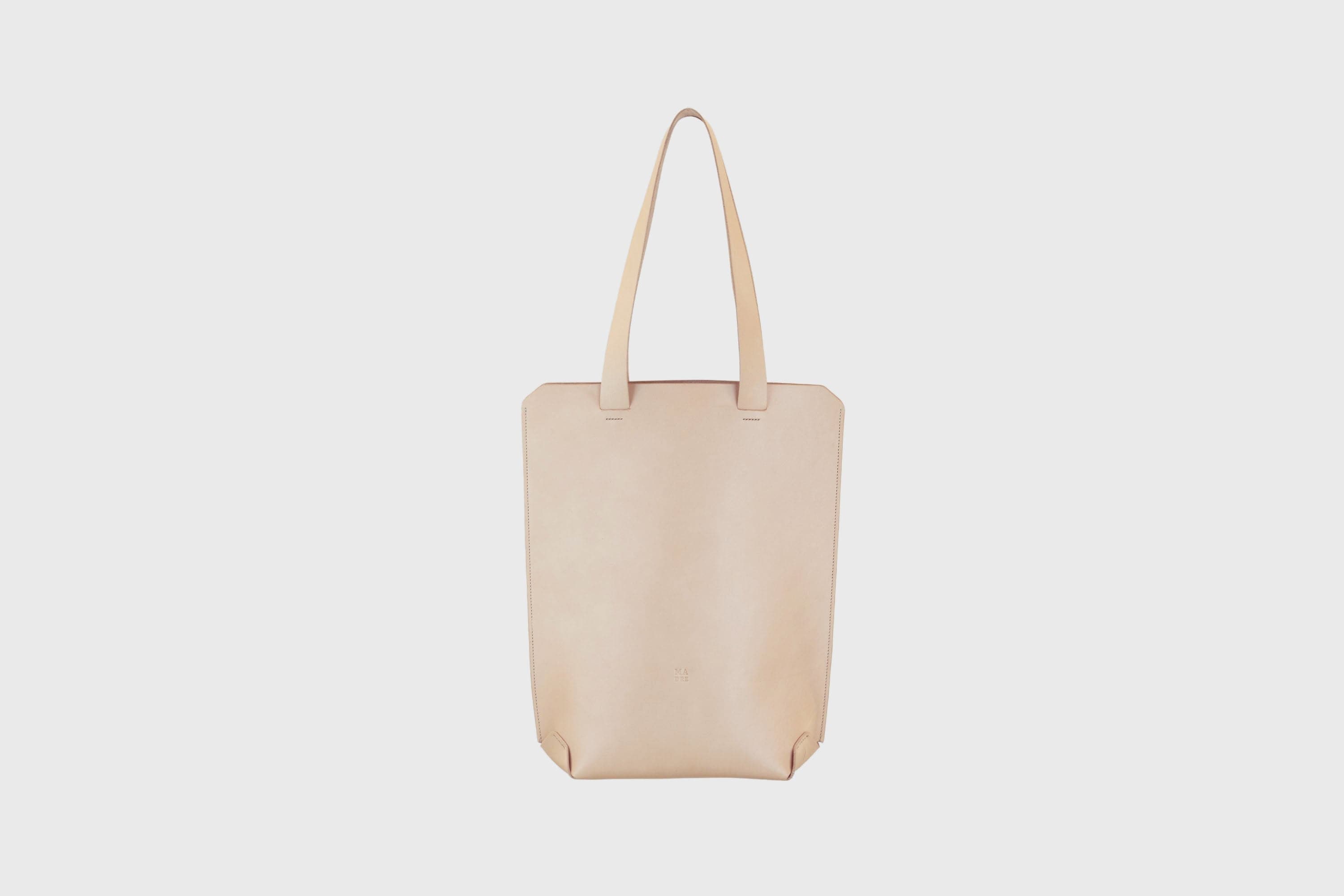 Tote Bag Long Natural Leather