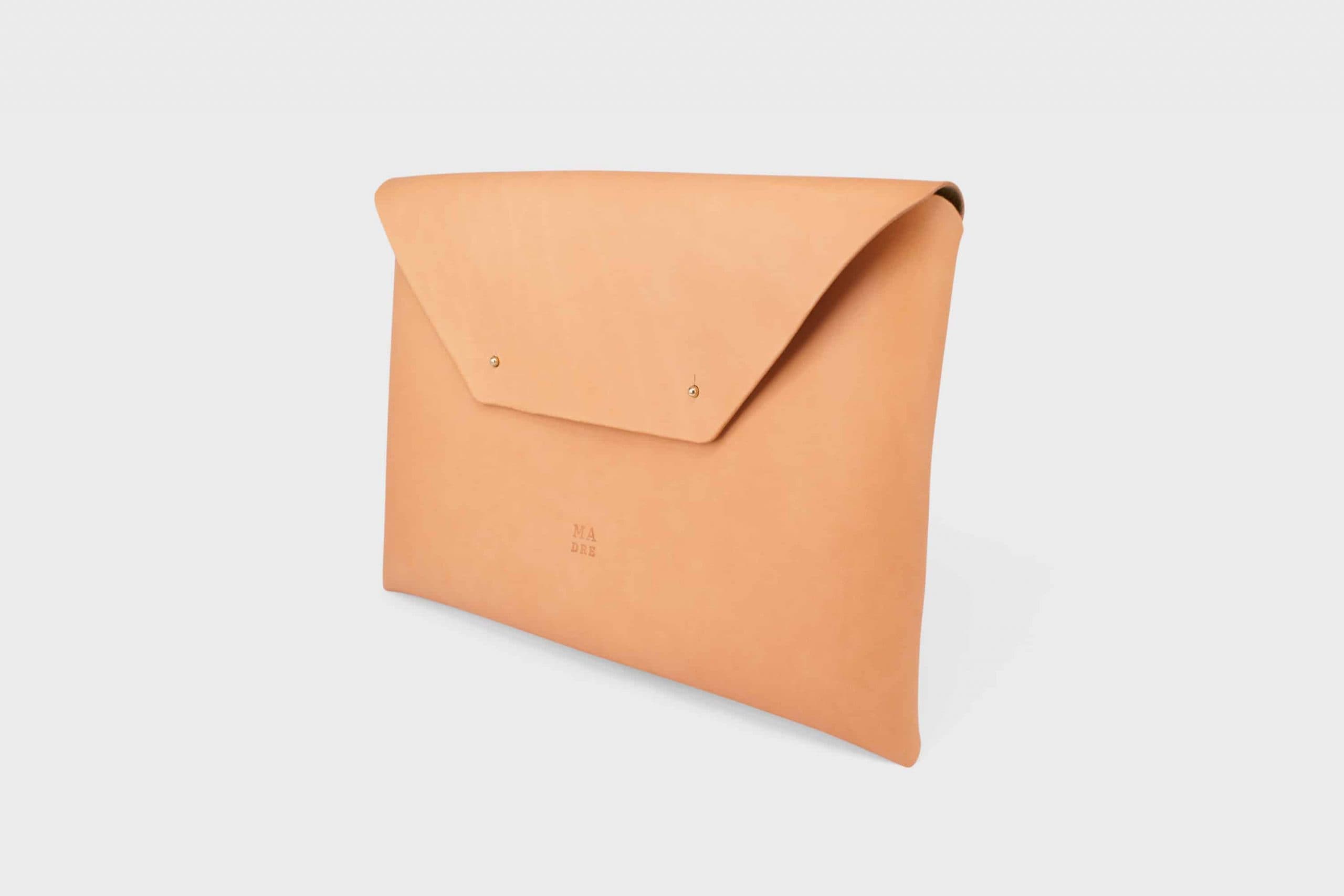 Leather envelop clutch