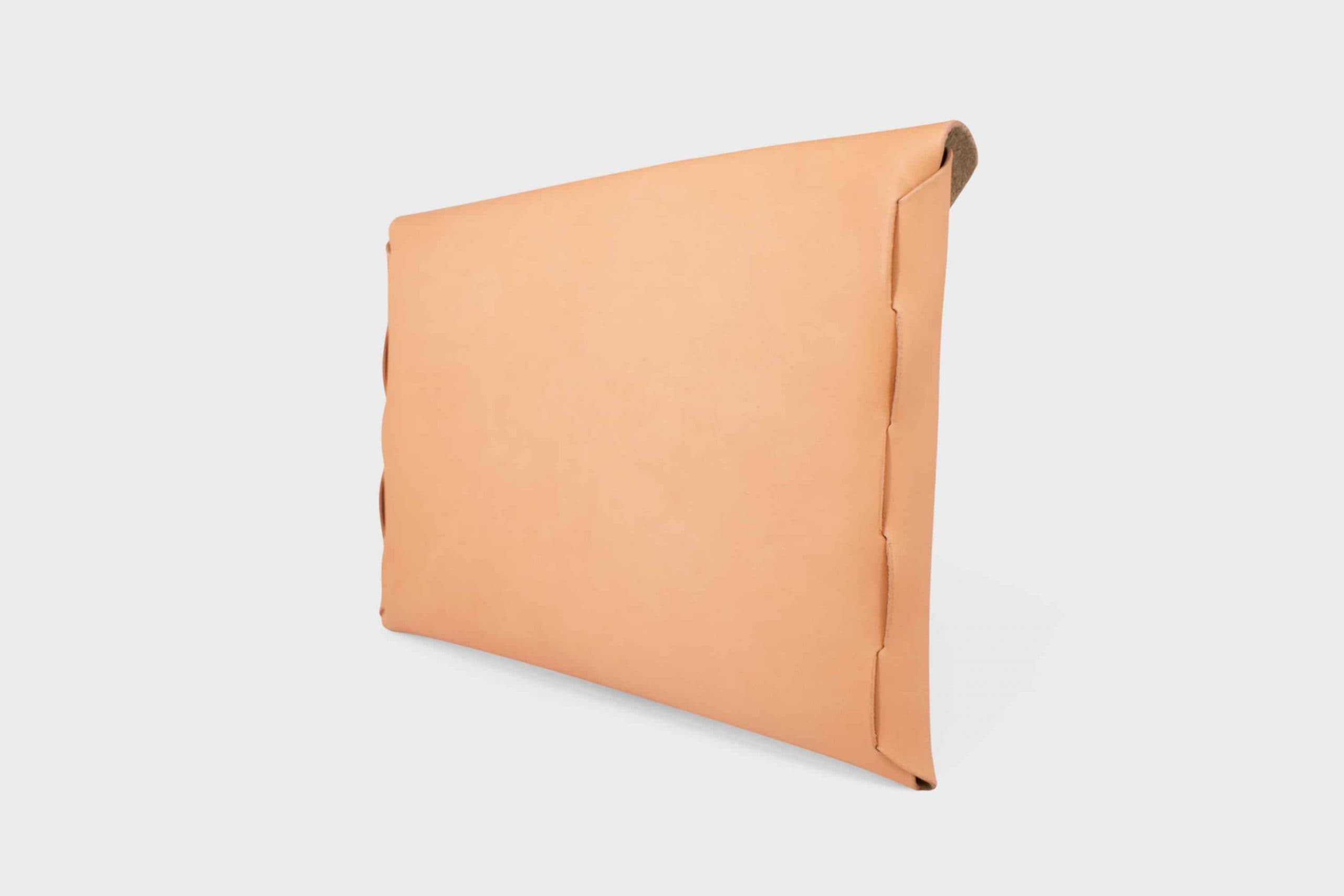 Leather envelop clutch